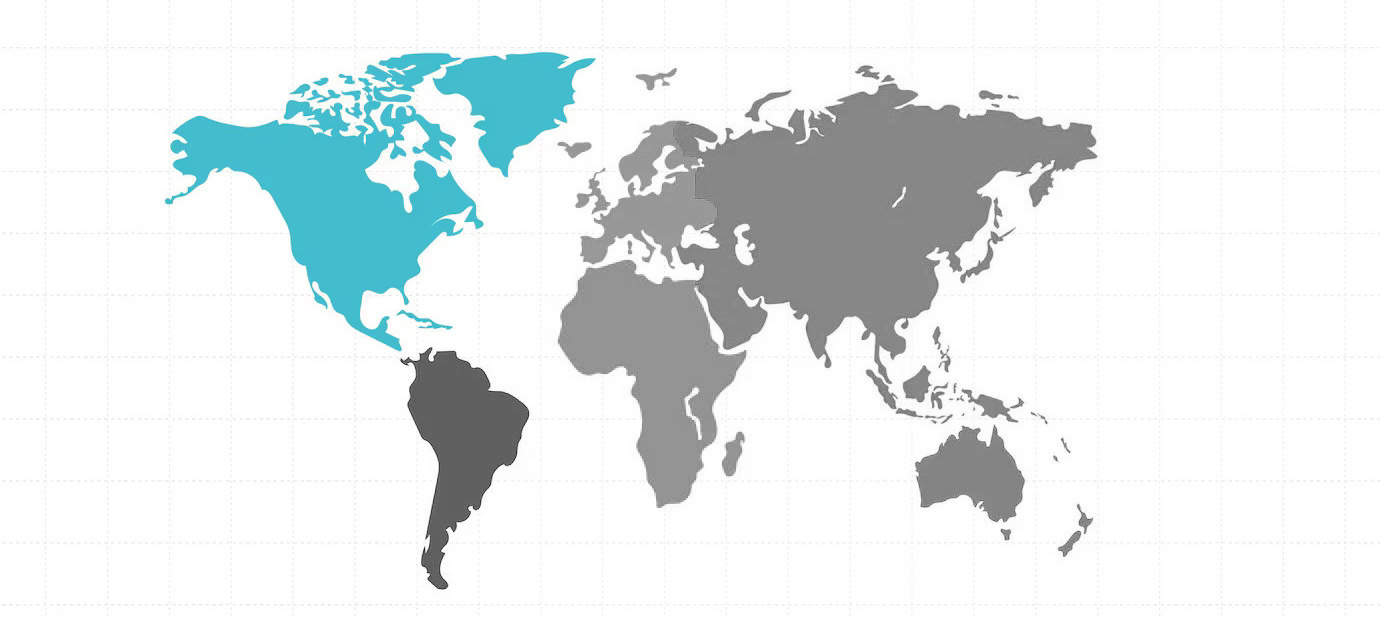 Accéder aux pays d'Amérique du Nord